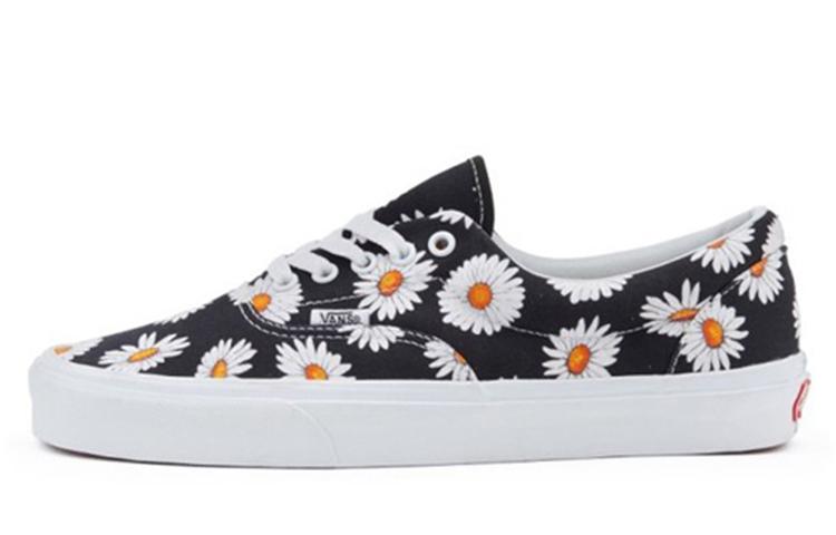 Vans Big Daisies Era Low Tops Casual Skateboarding Shoes Unisex Black