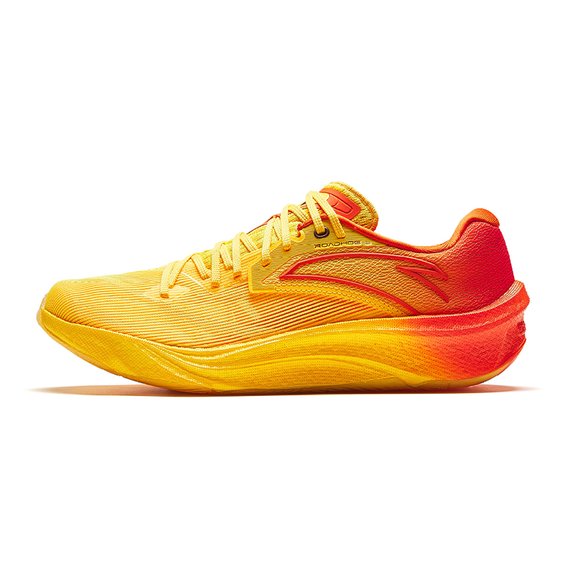 Anta Asphalt Road Fighter 2.0 Cushioning Wear-Resistant Rebound Low-Top Running Shoes Men's Yellow Orange