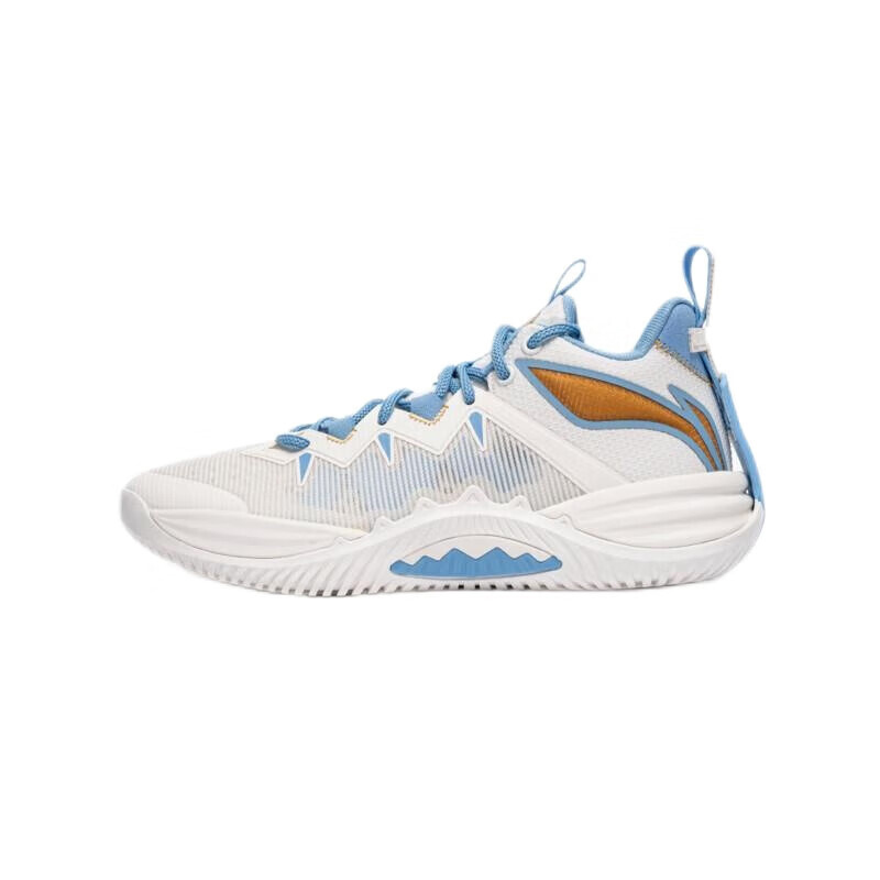 LiNing Cushioning, Slip Resistant, Rebound Low top Basketball Shoes Men's Ivory