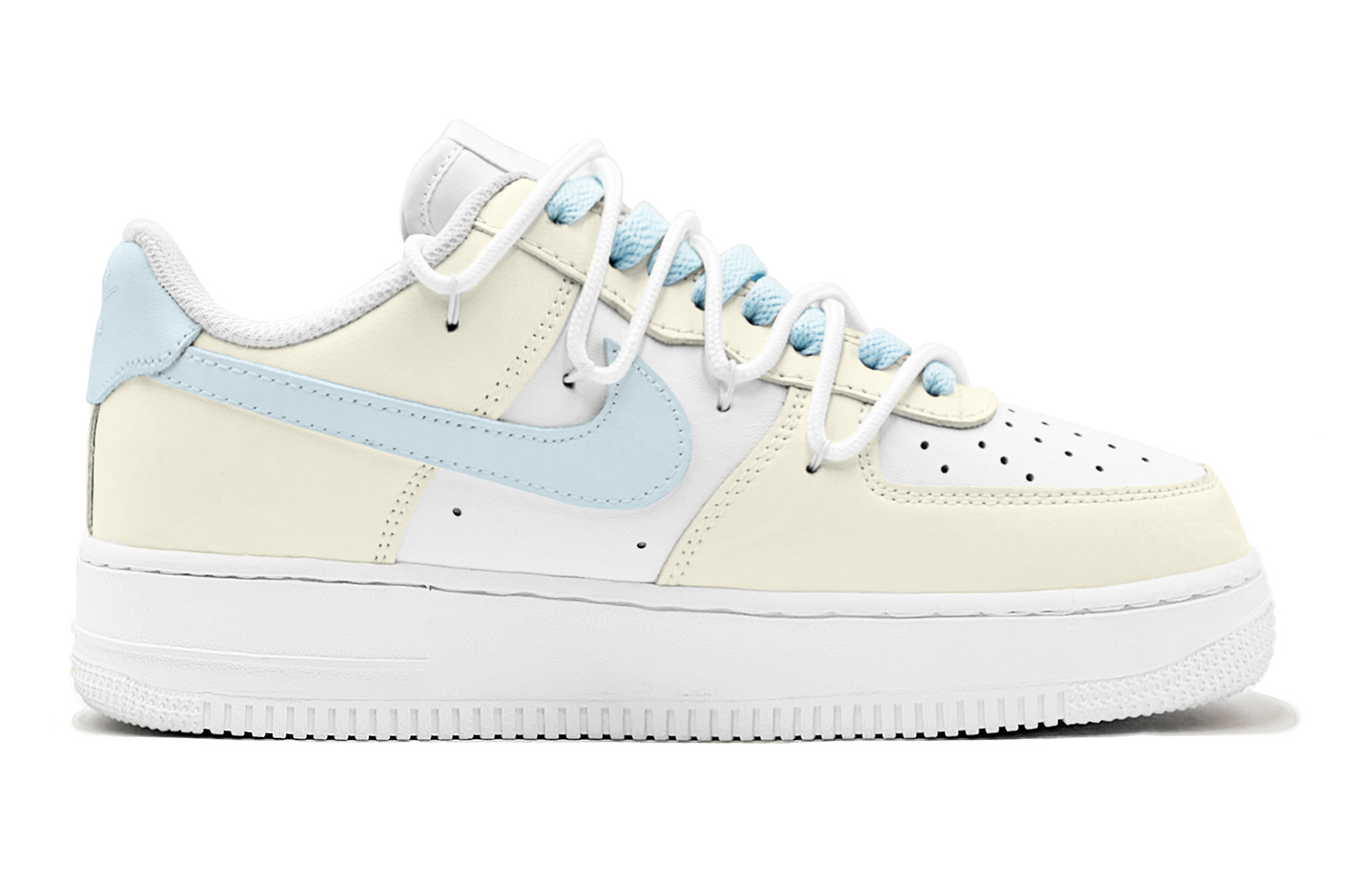 Nike Air Force 1 Honey Bear, Adorable And Youthful Slip Resistant Low top Casual Skateboard Shoes GS Blue Yellow купить в интернет-магазине Yoocart с быстрой доставкой по России.