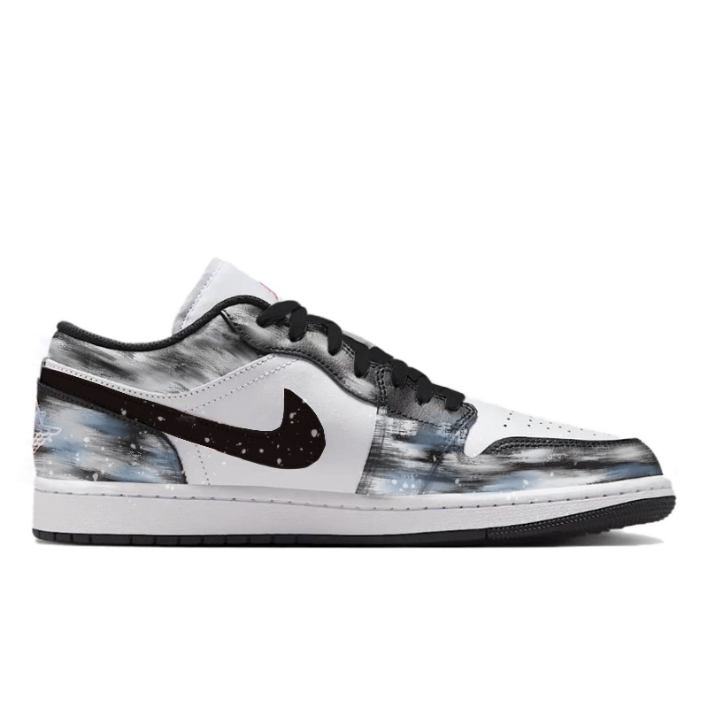 Jordan Air Jordan 1 Nebula Box Abrasion Resistant Low Top Vintage Basketball Shoes Men's Blue White Black купить в интернет-магазине Yoocart с быстрой доставкой по России.