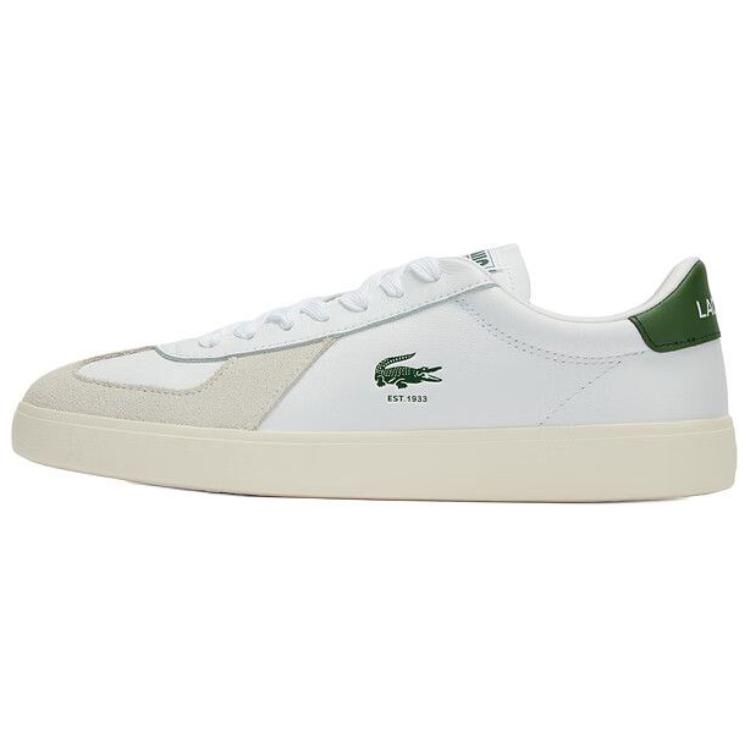 LACOSTE BASESHOT Low Top Skateboard Shoes Men's White