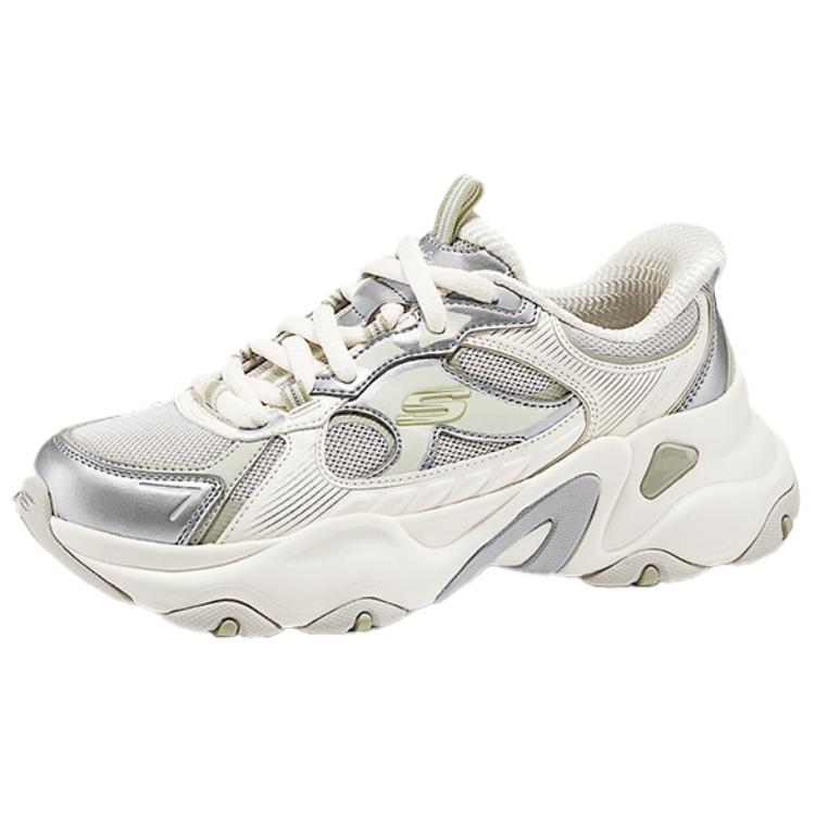 Skechers D'LITES 5.0 Height Increasing Low top Chunky Sneakers Women's White