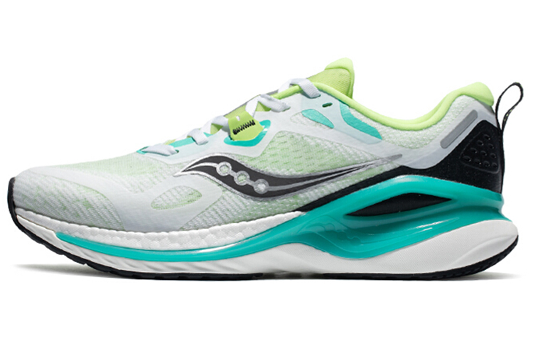 Saucony Phoenix Inferno 1 Anti-Slip And Wear-Resistant Breathable Low-Top Running Shoes Men's White Green Standard M