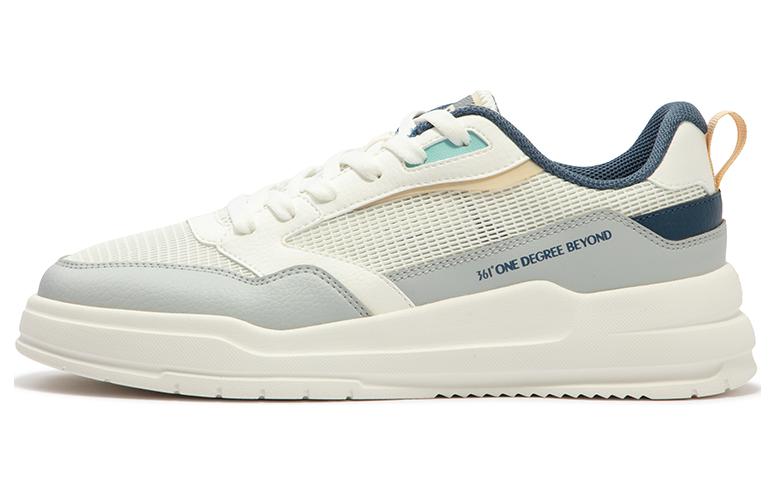 361° Lightweight Low-Top Skateboard Shoes Men's White Gray Blue