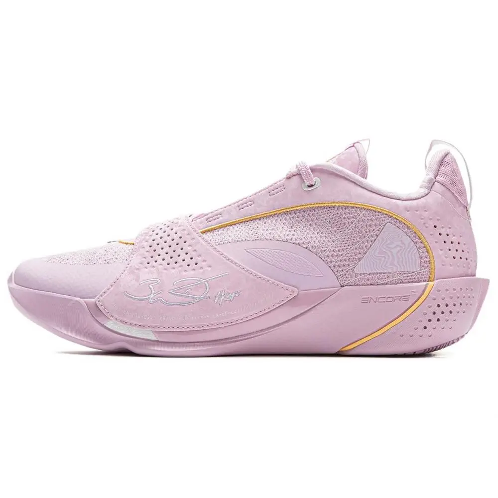 LINING Wade All City 13ENCORE Basketball Shoes Men's Low top Early Lotus Pink