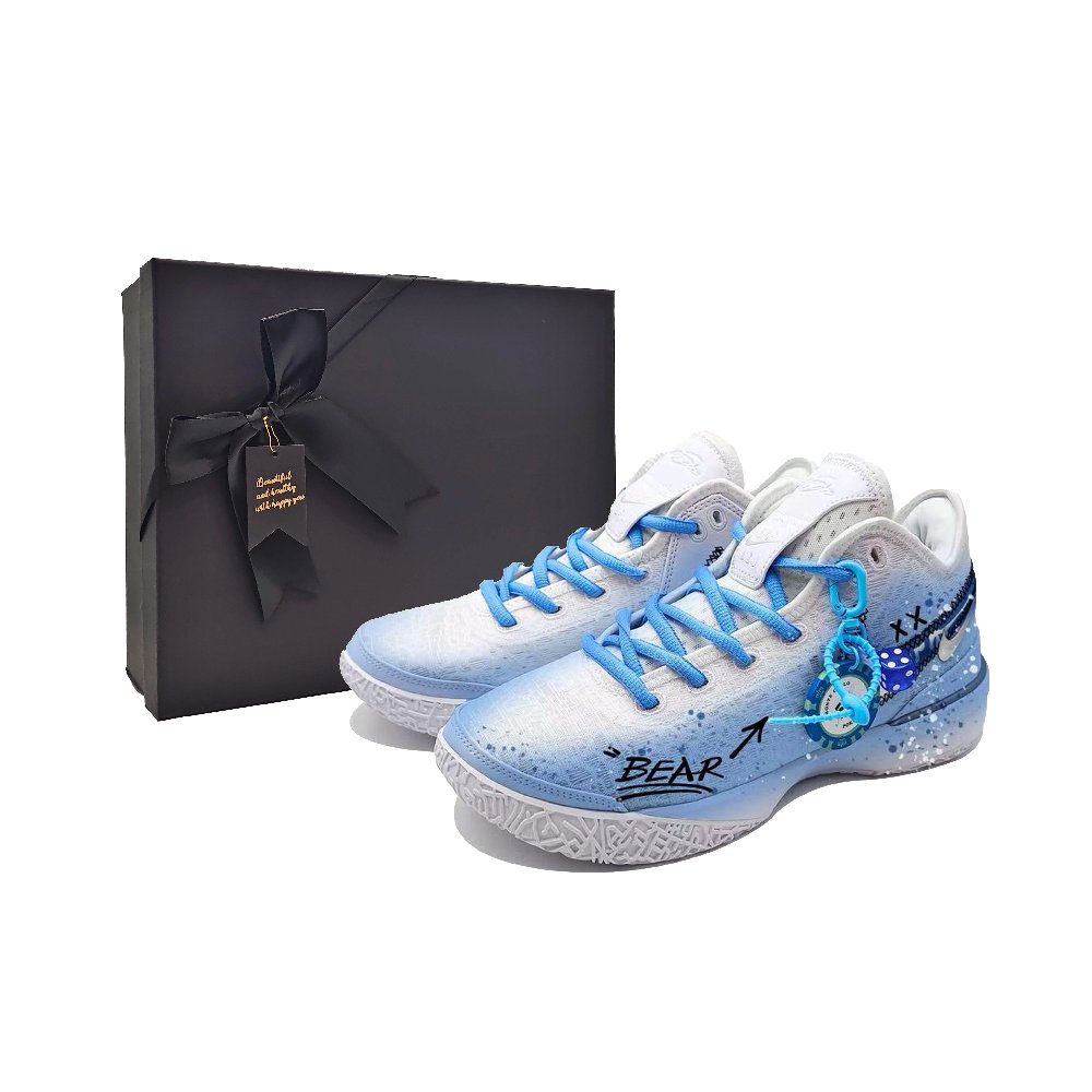 Nike LeBron NXXT Gen Anti Slip Wear Resistant Low Top Basketball Shoes Men's Blue