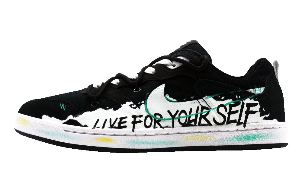 Nike SB Alleyoop Independent Declaration Abrasion Resistant Low Top Skateboard Shoes Men's Black