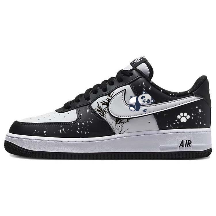 Nike Air Force 1 Anti-Slip And Wear-Resistant Water-Resistant Low-Top Skateboard Shoes Unisex White Black