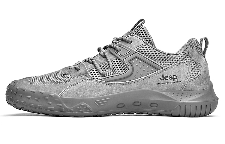 Jeep Low Top Outdoor Shoes Men's Gray