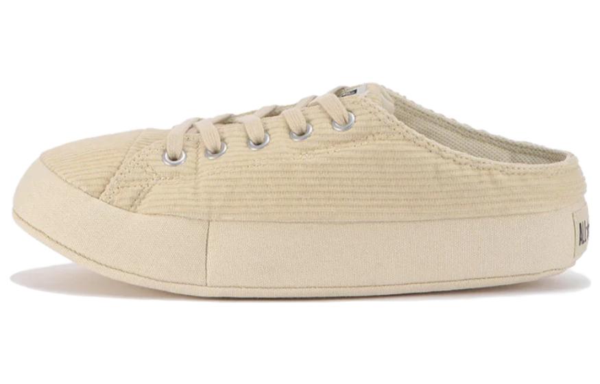 Converse All Star Rs Corduroy O Anti-Slip Wear-Resistant Low-Top Canvas Shoes Unisex Ecru Japan Version