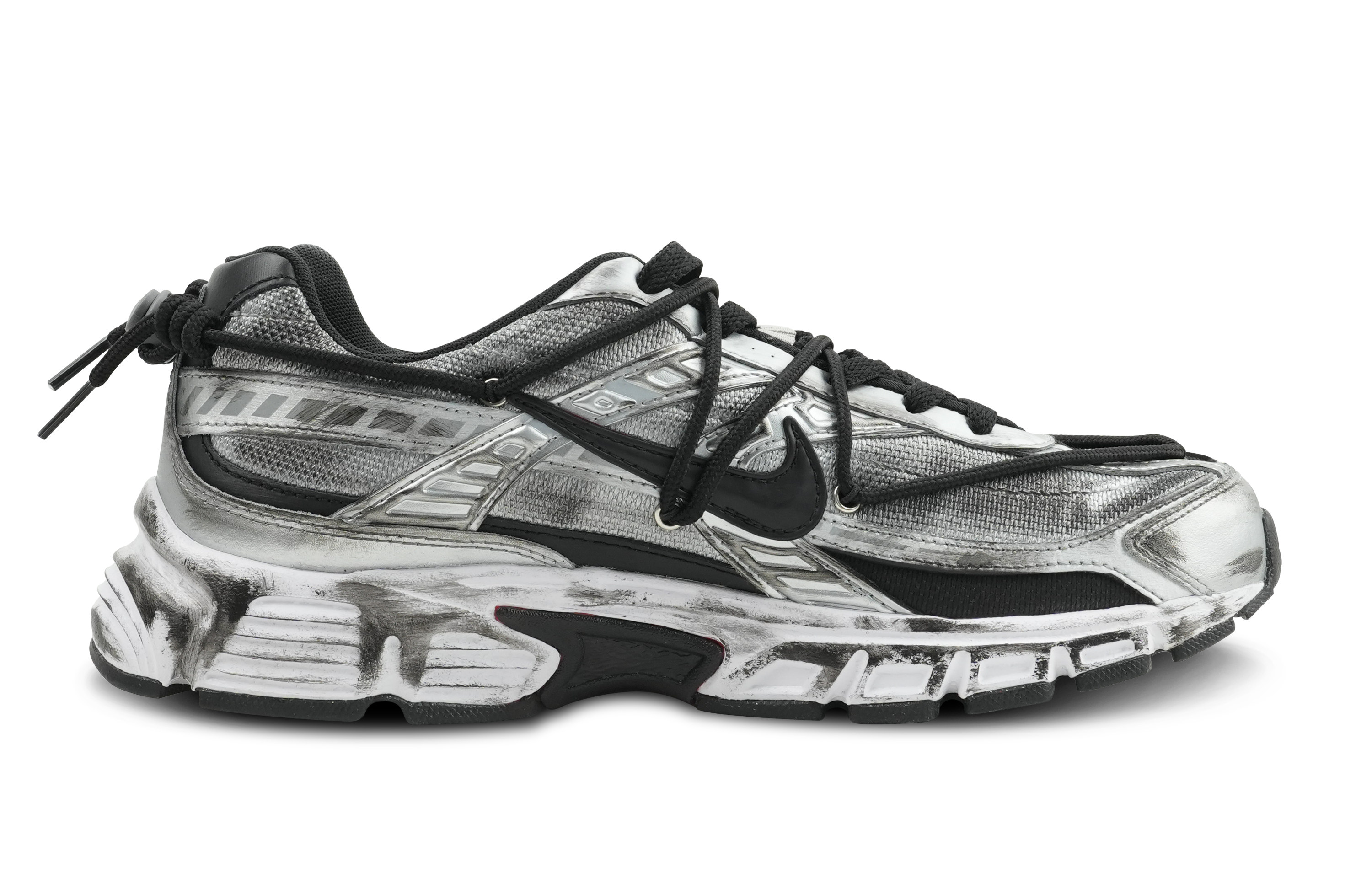 Nike Initiator Slip Resistant Abrasion Resistant Low top Running Shoes Men's Black Silver купить в интернет-магазине Yoocart с быстрой доставкой по России.