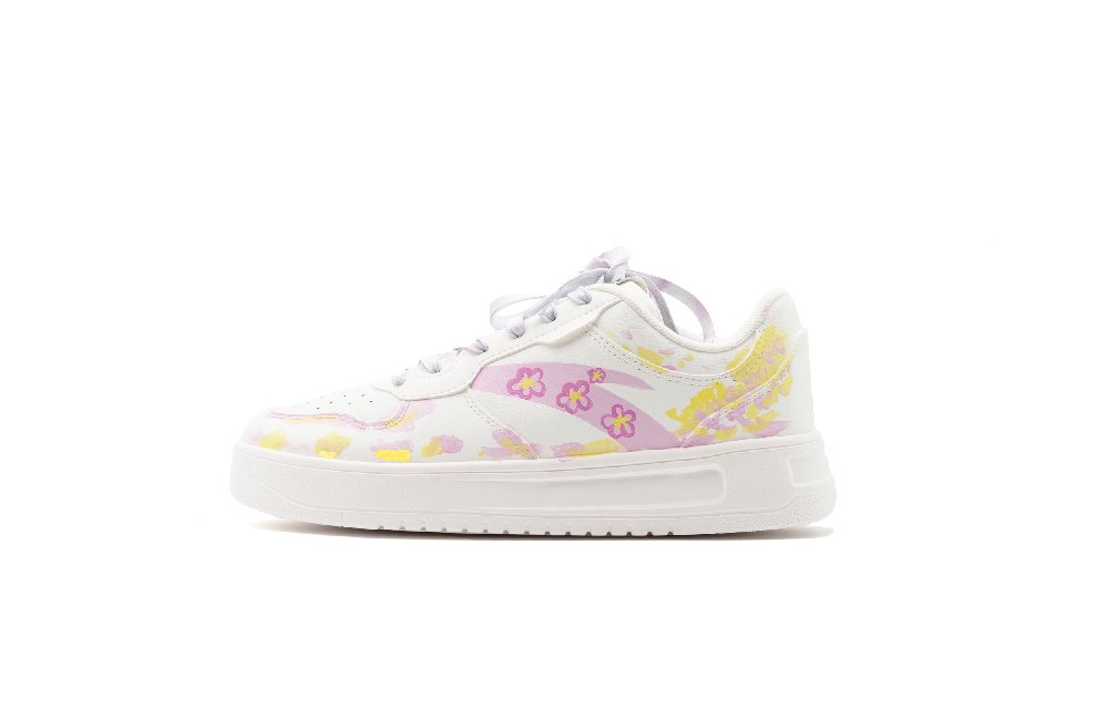 Anta Slip Resistant Cushioning Low Top Skateboard Shoes Women's White