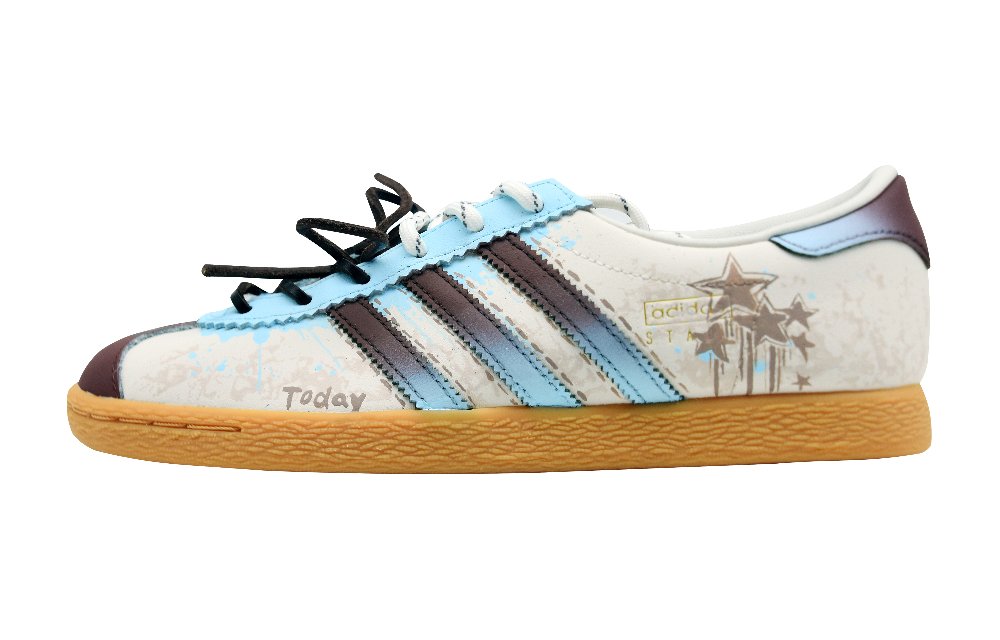 Adidas Originals Stadt Star Abrasion Resistant Low Top Skateboard Shoes Unisex Brown, Blue