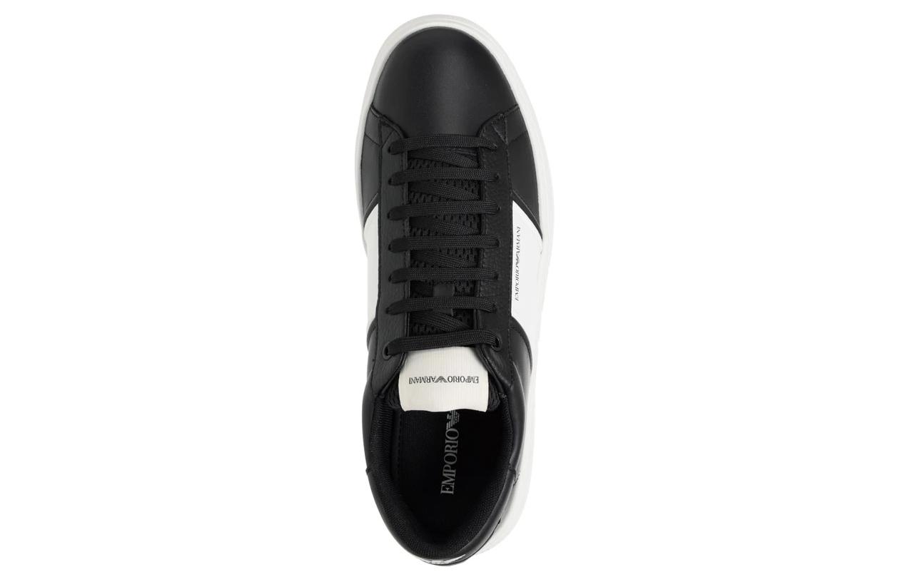 EMPORIO ARMANI Logo-print Leather Sneakers купить в интернет-магазине Yoocart с быстрой доставкой по России.