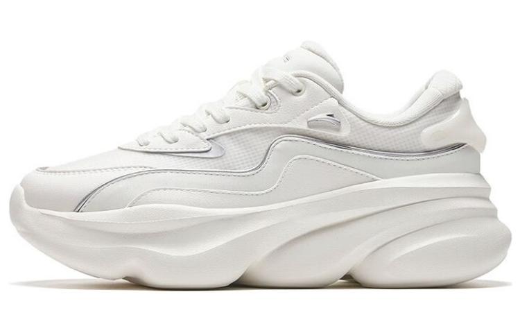 Anta Meow Shoes 3 Anti Slip Wear Resistant Low Top Chunky Sneakers Women's White