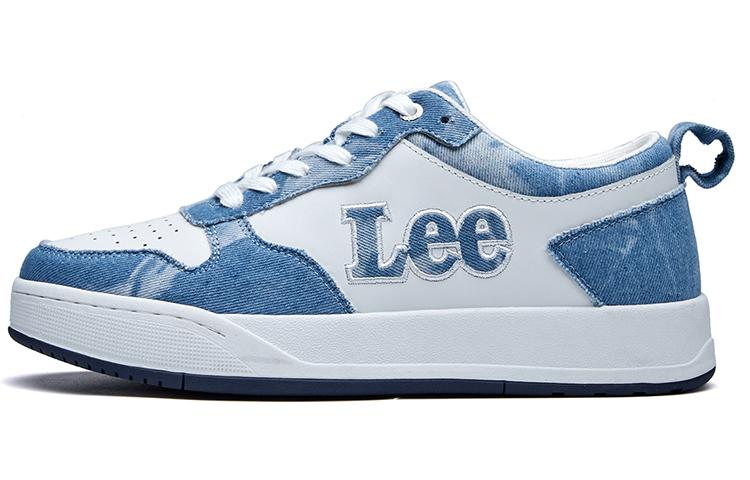Lee Breathable Height Increasing Low-Top Skateboard Shoes Men's Blue