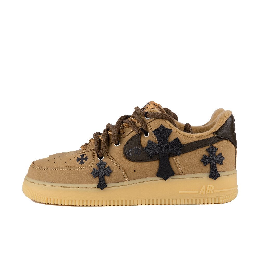 Nike Air Force 1 Lv8 Anti-Slip And Wear-Resistant Lightweight Low-Top Skateboard Shoes Unisex Black Brown