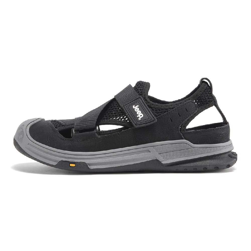 Jeep Slip Resistant Abrasion Resistant Quiet Closed Toe Slippers Men's Black