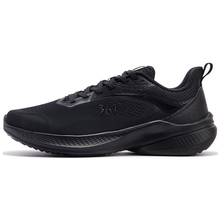 361° Cushioning Wear-Resistant Low-Top Casual Running Shoes Men's Obsidian Black