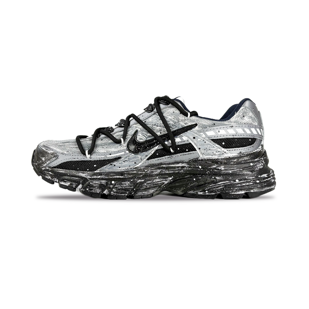 Nike Initiator Cushioning, Wear Resistant Low Top Casual City Commute Running Shoes Men's Black Gray