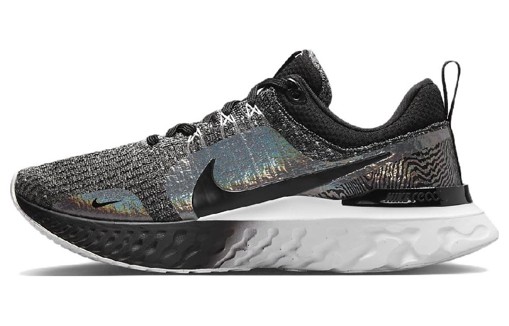 Nike React Infinity Run Flyknit 3 Premium 'Black Zebra Iridescent' Women's