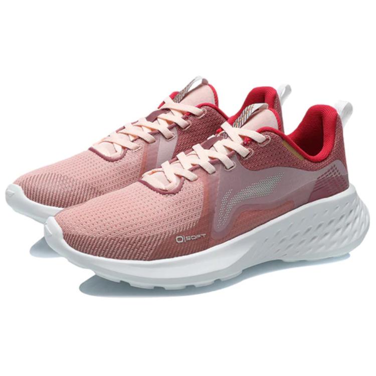LiNing Anti-Slip And Wear-Resistant Breathable Low-Top Sports Casual Shoes Women's Pink