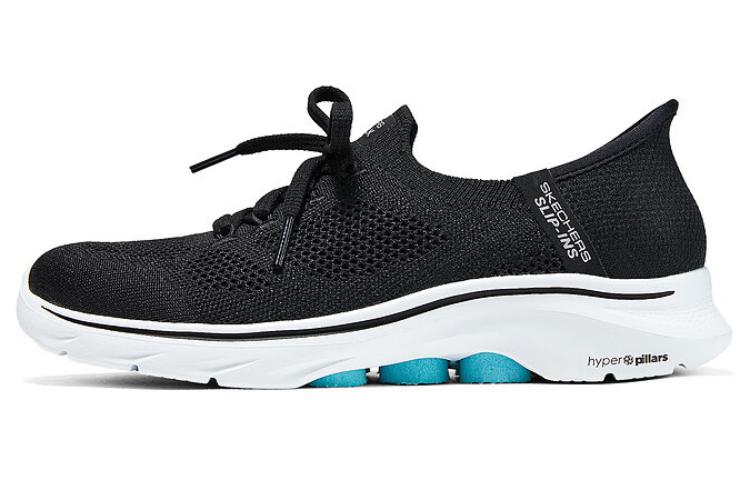 Skechers Breathable Cushioning Rebound Support Low-Top Casual Running Shoes Women's Black