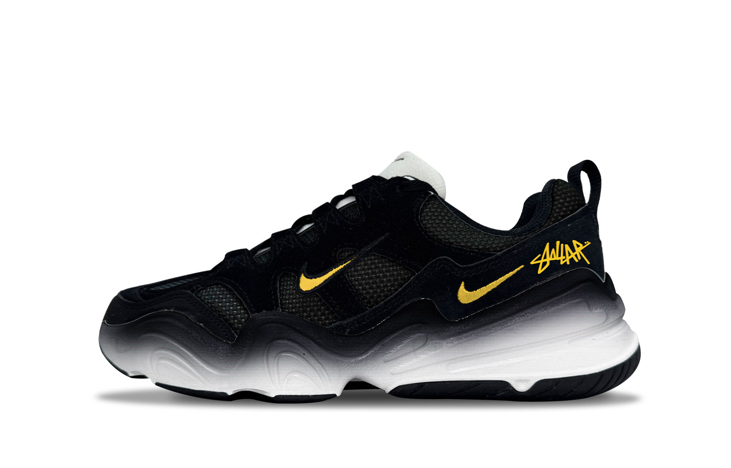 Nike Tech Hera Low top Casual Shoes Unisex Black Yellow