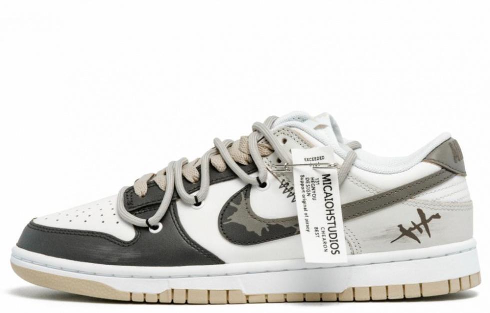 Nike Dunk Low-Top Skateboard Shoes Men's Black White