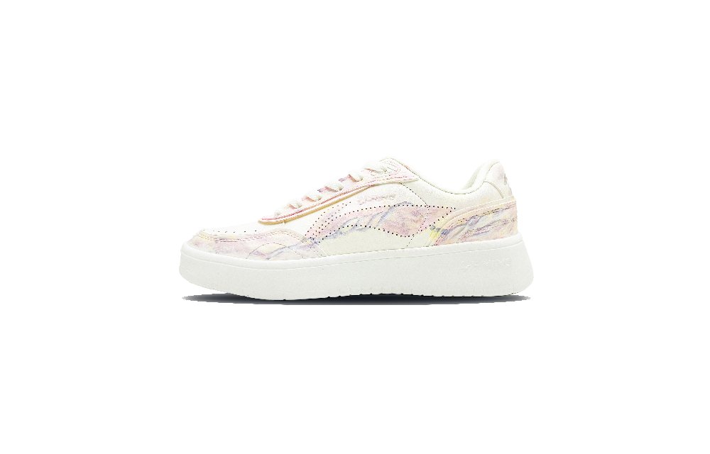 LiNing Su Slip Resistant, Abrasion Resistant, Breathable Low Top Skateboard Shoes Women's Pink