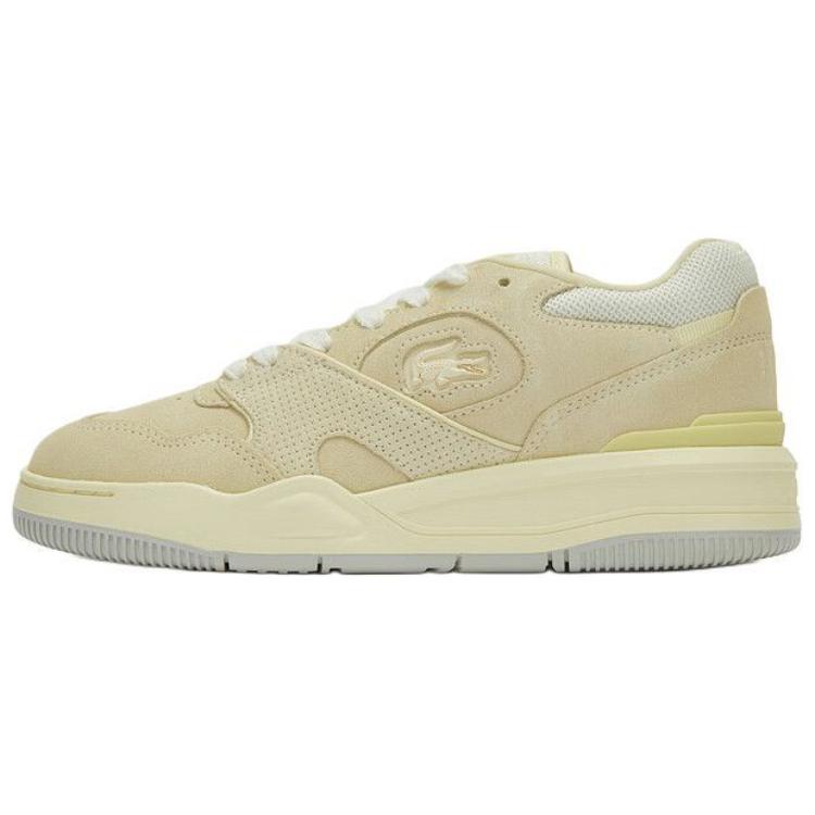 LACOSTE Low-Top Skateboard Shoes Women's Light Yellow