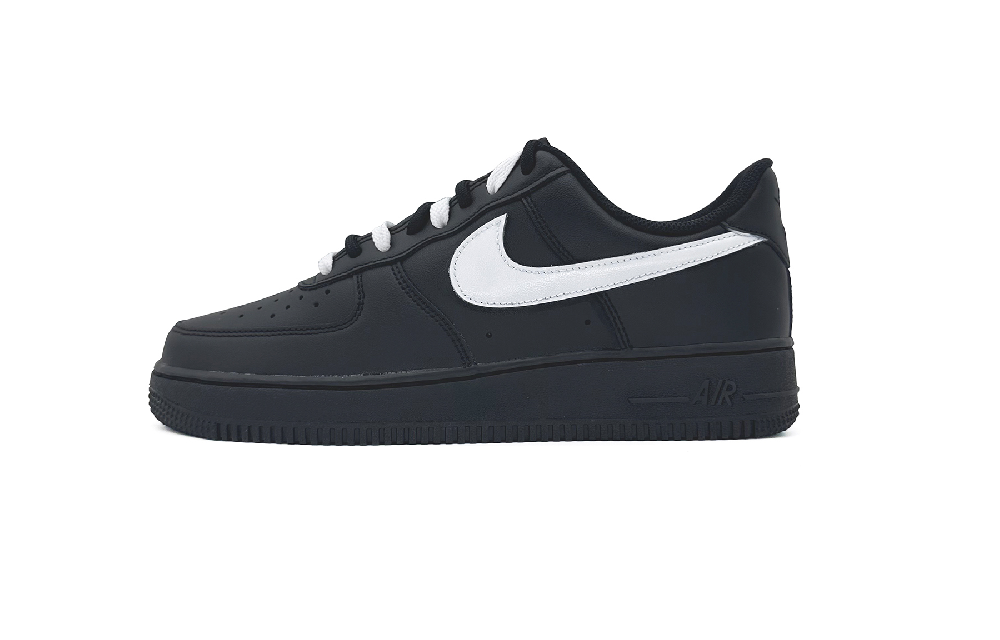 Nike Air Force 1 Anti-Slip Wear-Resistant Low-Top Skateboard Shoes Unisex Black White