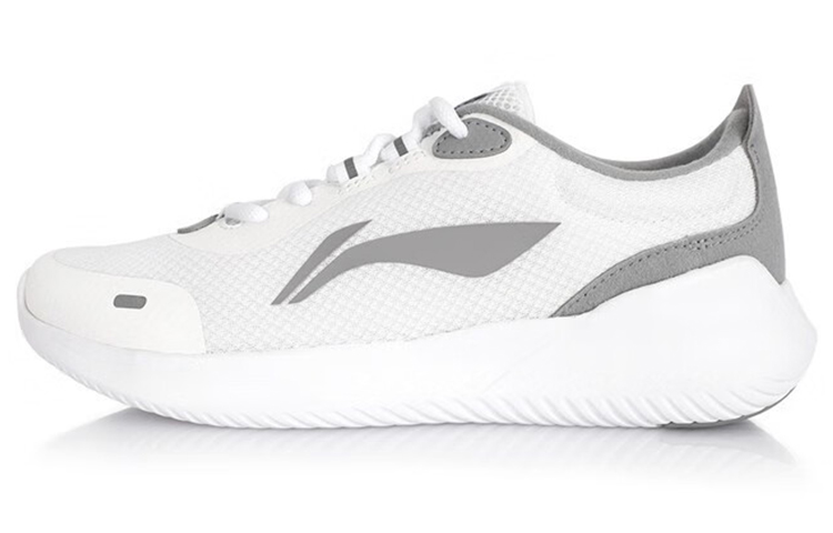 LiNing Lightweight Low Top Running Shoes Women's White Gray