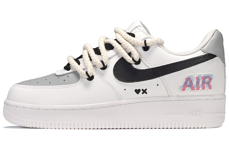 Nike Air Force 1 Air Force 1 Coverage Warm Low-Top Skateboard Shoes Men's Black White Gray