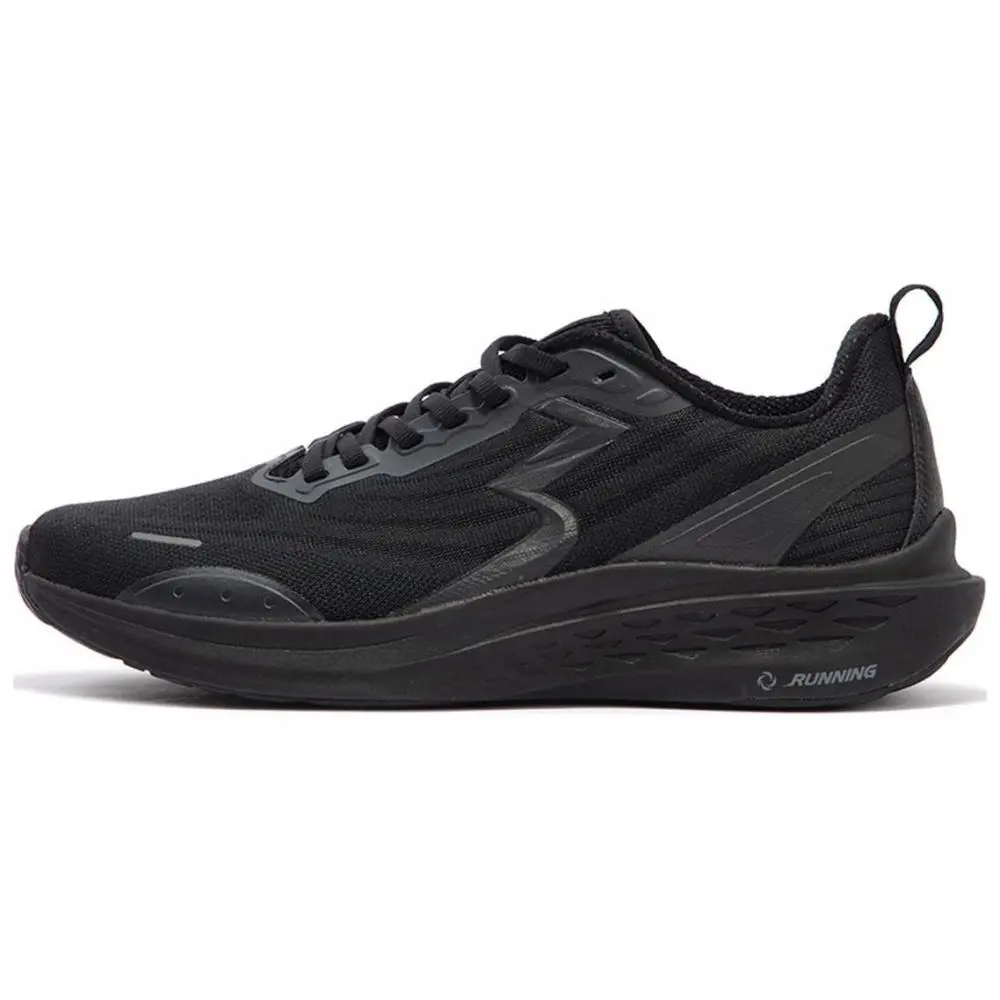 361° FlyFish 1 Cushioned Wear-Resistant Breathable Low-Top Casual Running Shoes Men's Black