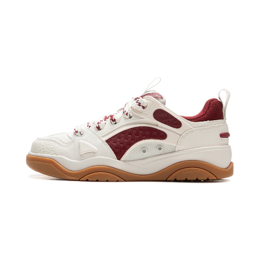 LiNing Jingcheng 2.0 V2 Low-Top Skateboard Shoes Men's White Red