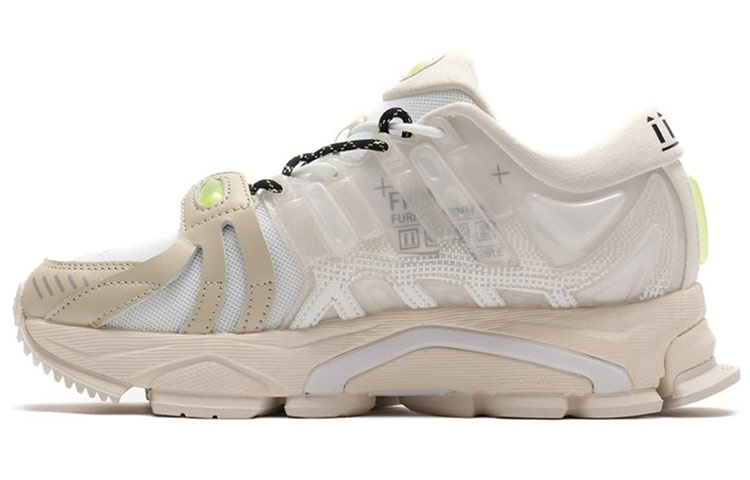 LiNing Furious Rider ACE 1.5 Chunky Sneakers Women's Low-Top Ecru/Yellow
