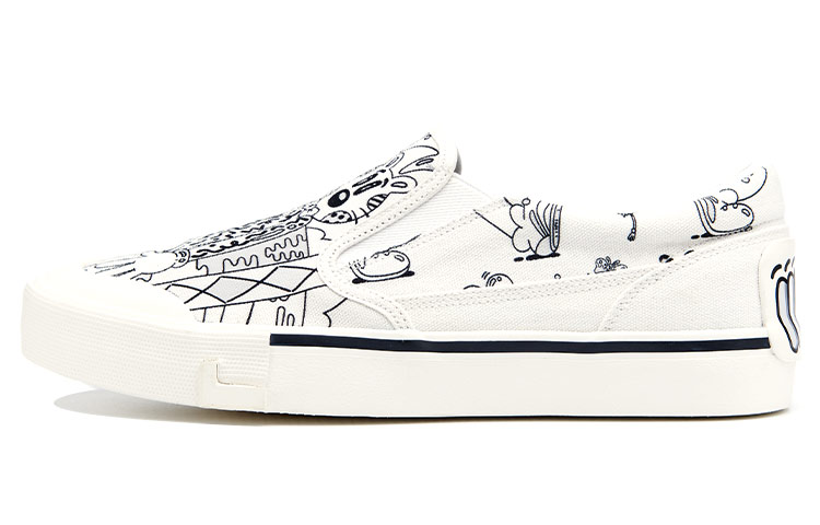 LINING Boogle X Steven Harrington Skate Shoes 'White Black' Women's