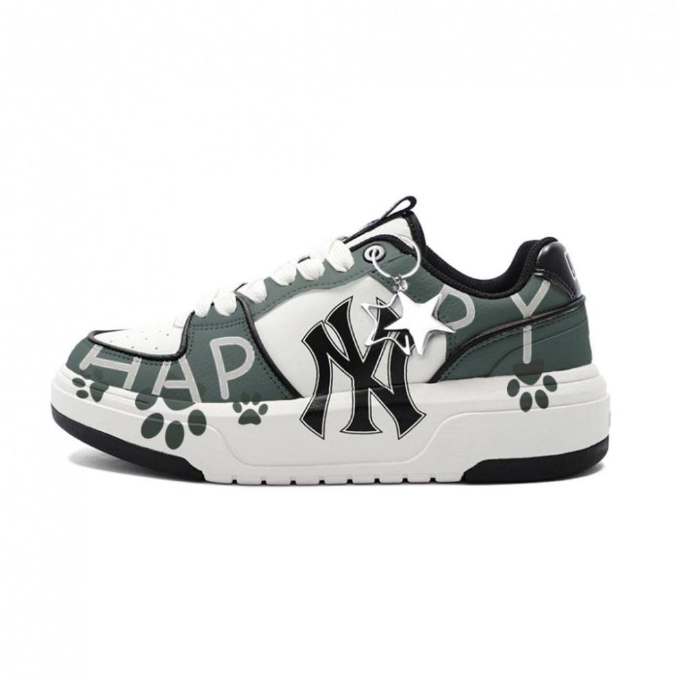 MLB Chunky Liner Happy Bear Paw Coverage Lightweight Breathable Low-Top Low-Top Unisex White