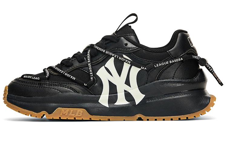 MLB Chunky Runner New York Yankees Anti-Slip And Wear-Resistant Height Increasing Low-Top Chunky Sneakers Unisex Black