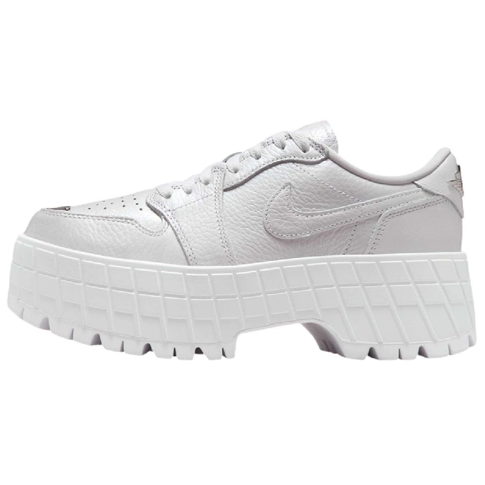 Jordan 1 Brooklyn Low White Metallic Silver Women's
