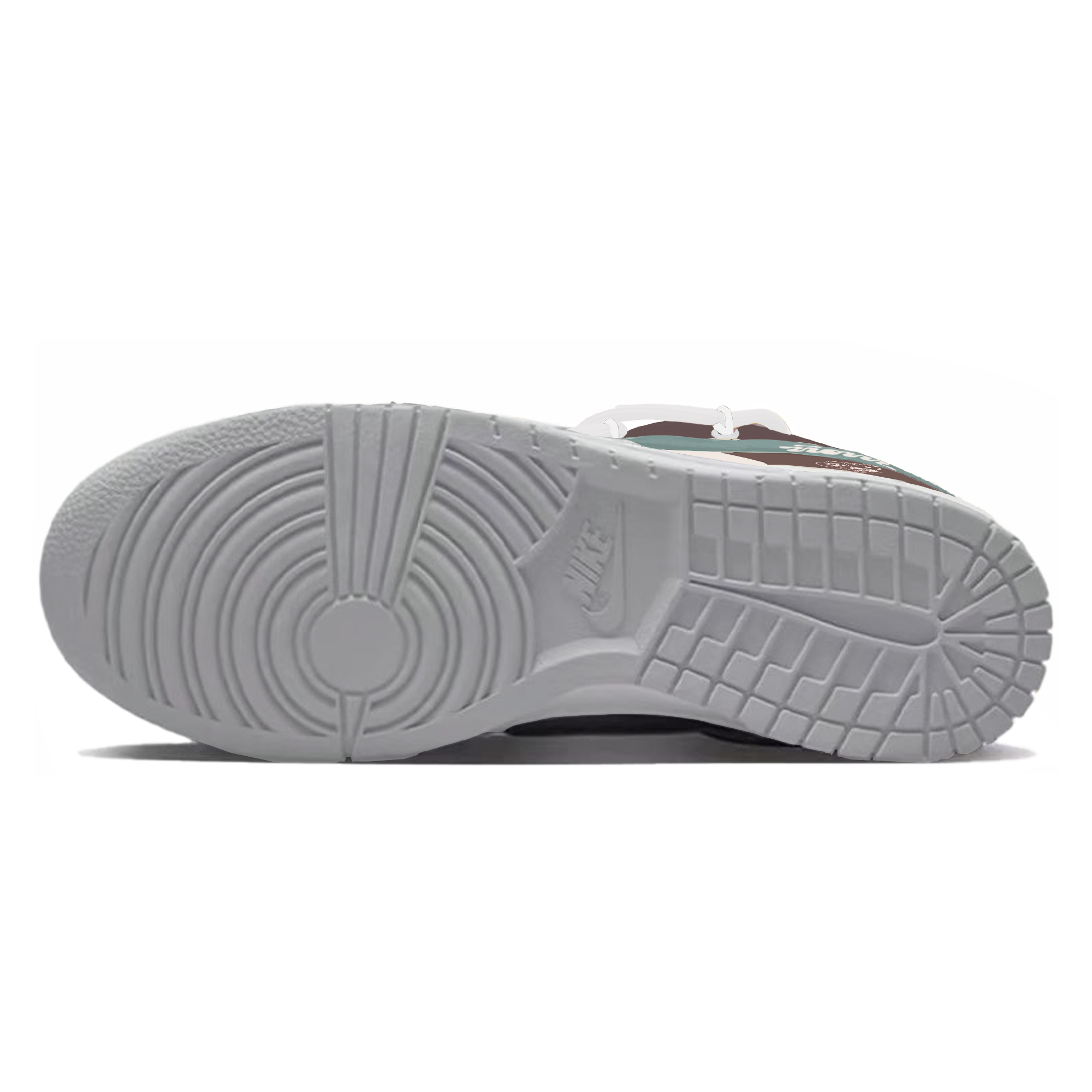 Nike Dunk Abrasion-Resistant Slip-Resistant Low-Top Skateboard Shoes Men's White Brown купить в интернет-магазине Yoocart с быстрой доставкой по России.