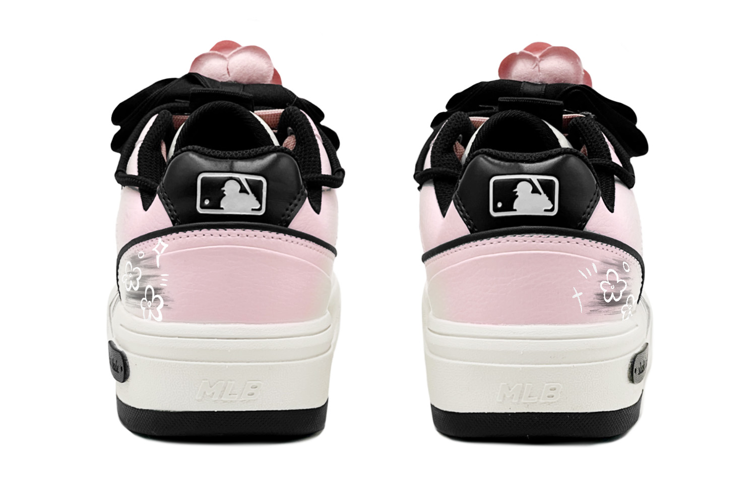 MLB Chunky Liner Skateboard Shoes Unisex Low-Top Pink