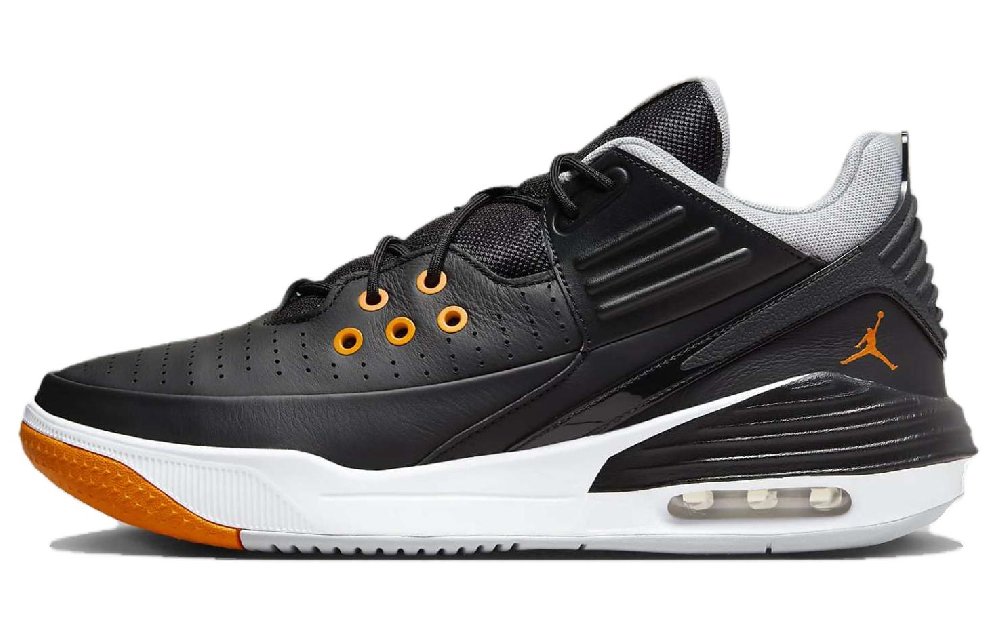 Jordan Max Aura 5 Black Wolf Grey White Magma Orange