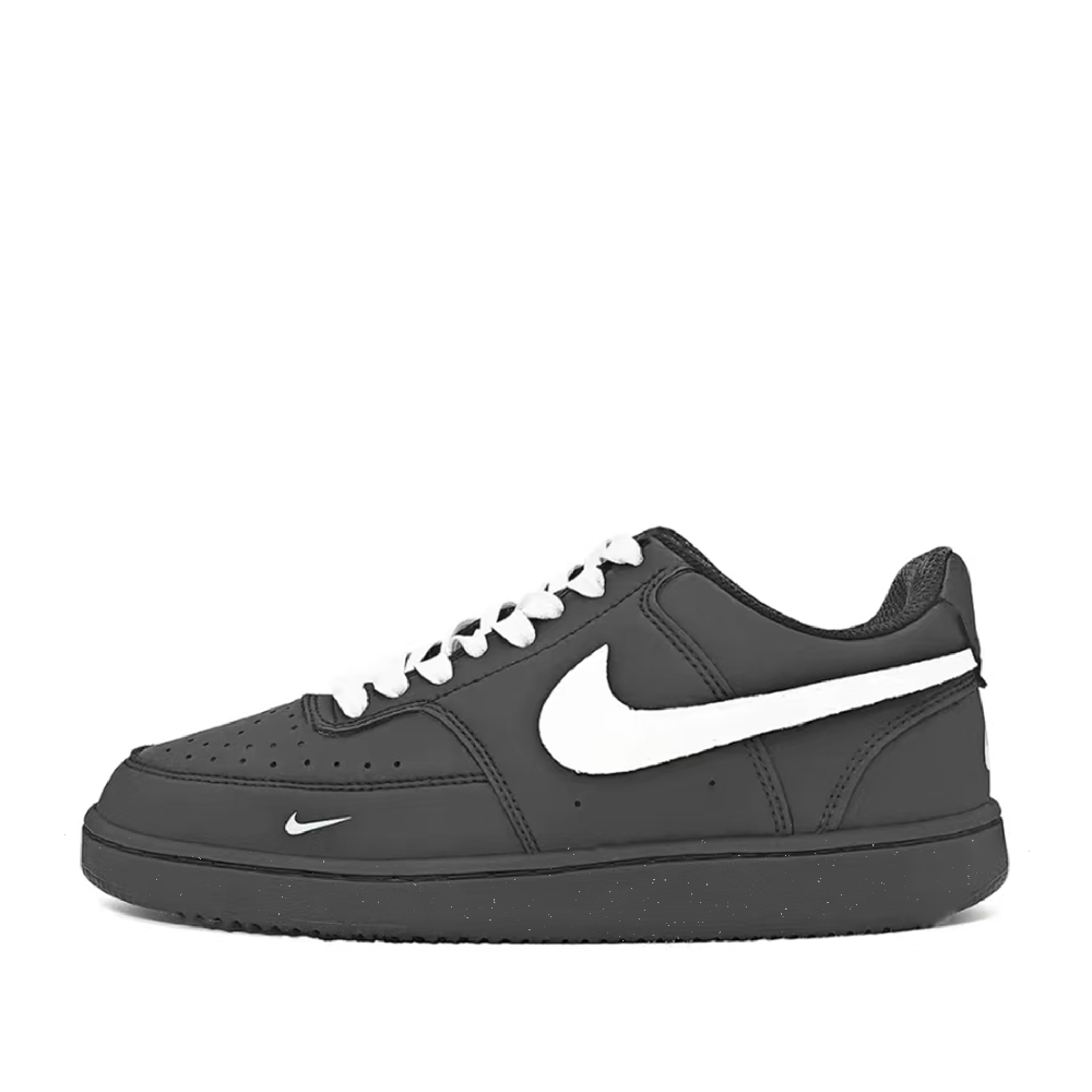 Nike Court Vision Yunman Non-slip Lightweight Low-Top Skateboard Shoes Unisex Black White
