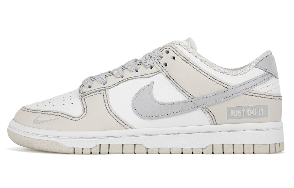 Nike Dunk Anti-Slip And Wear-Resistant Lightweight Low-Top Skateboard Shoes Unisex Beige Gray