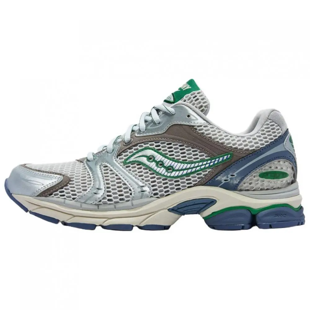 Saucony ProGrid Triumph Victory 4 Low top Casual Shoes Unisex Silver Brown Green