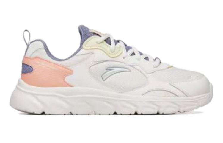 Anta Abrasion Resistant Breathable Low top Running Shoes Women's White Pink