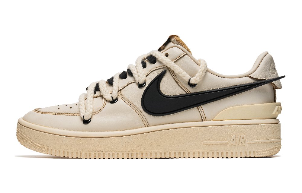 Ambush X Nike Air Force 1 Skateboard Shoes Unisex Low-Top White Brown